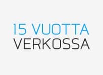 15 vuotta verkossa